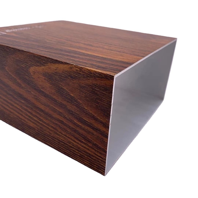 Aluminiumprofielen voor gordijnmuren Houtkorrel/gevel/winkelvoorziening/afwerking