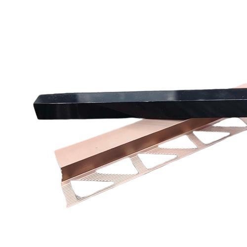 Aluminium vloerrandbeugel voor T5-temperatuurprofielen voor overgangsdrempel van laminaatvloeren