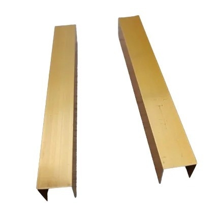 6063/6061/6005/6060 T5/T6 Gouden geanodiseerd aluminiumprofiel voor badkamerversiering