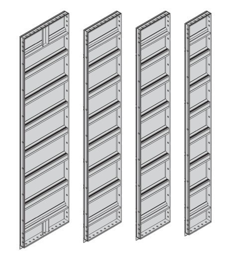 SHENGXIN 6063-T5 Aluminiumframe Aluminiumplaatvorm voor tuinbetonvorm